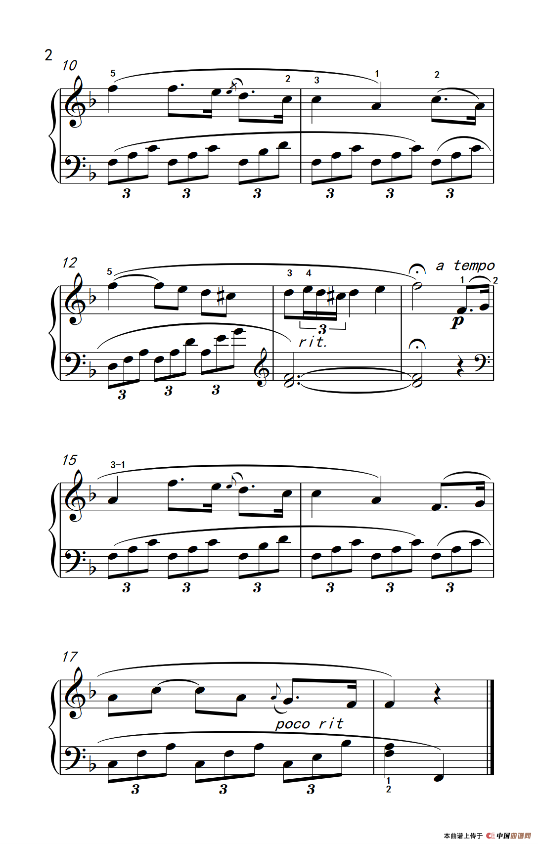 第二级 3.夏日里最后的玫瑰（中央音乐学院 钢琴（业余）考级教程 1-3级）