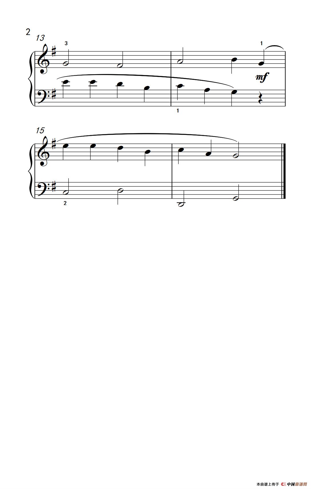 第二级 1.对话（中央音乐学院 钢琴（业余）考级教程 1-3级）