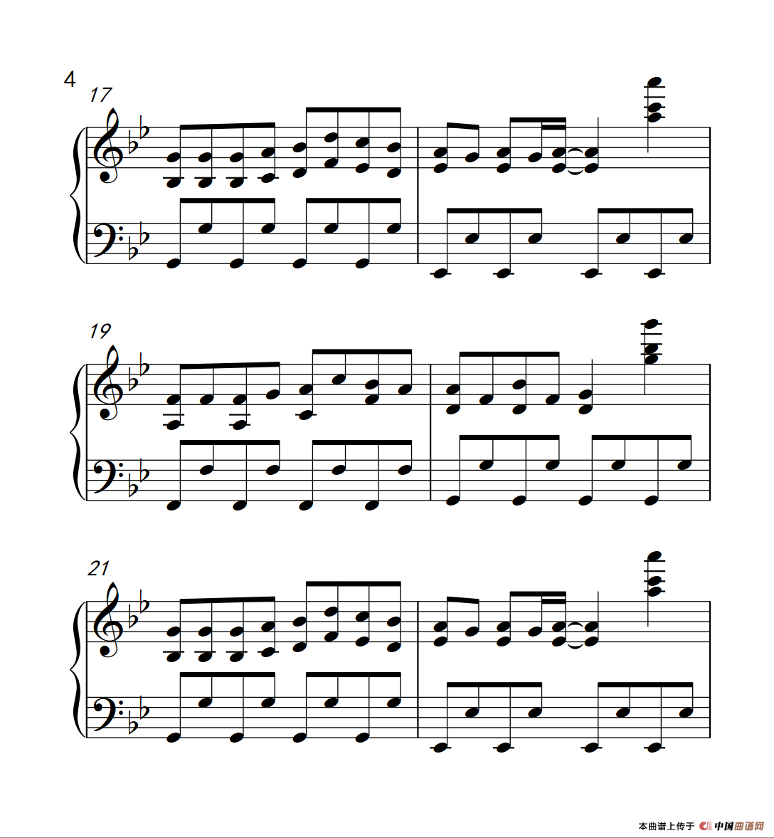 小苹果（《弹吧音教》制谱版）