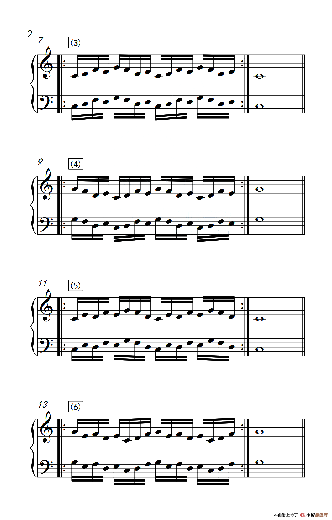 八.提高速度.增强手指灵活性的练习37（儿童钢琴手指练习 1）