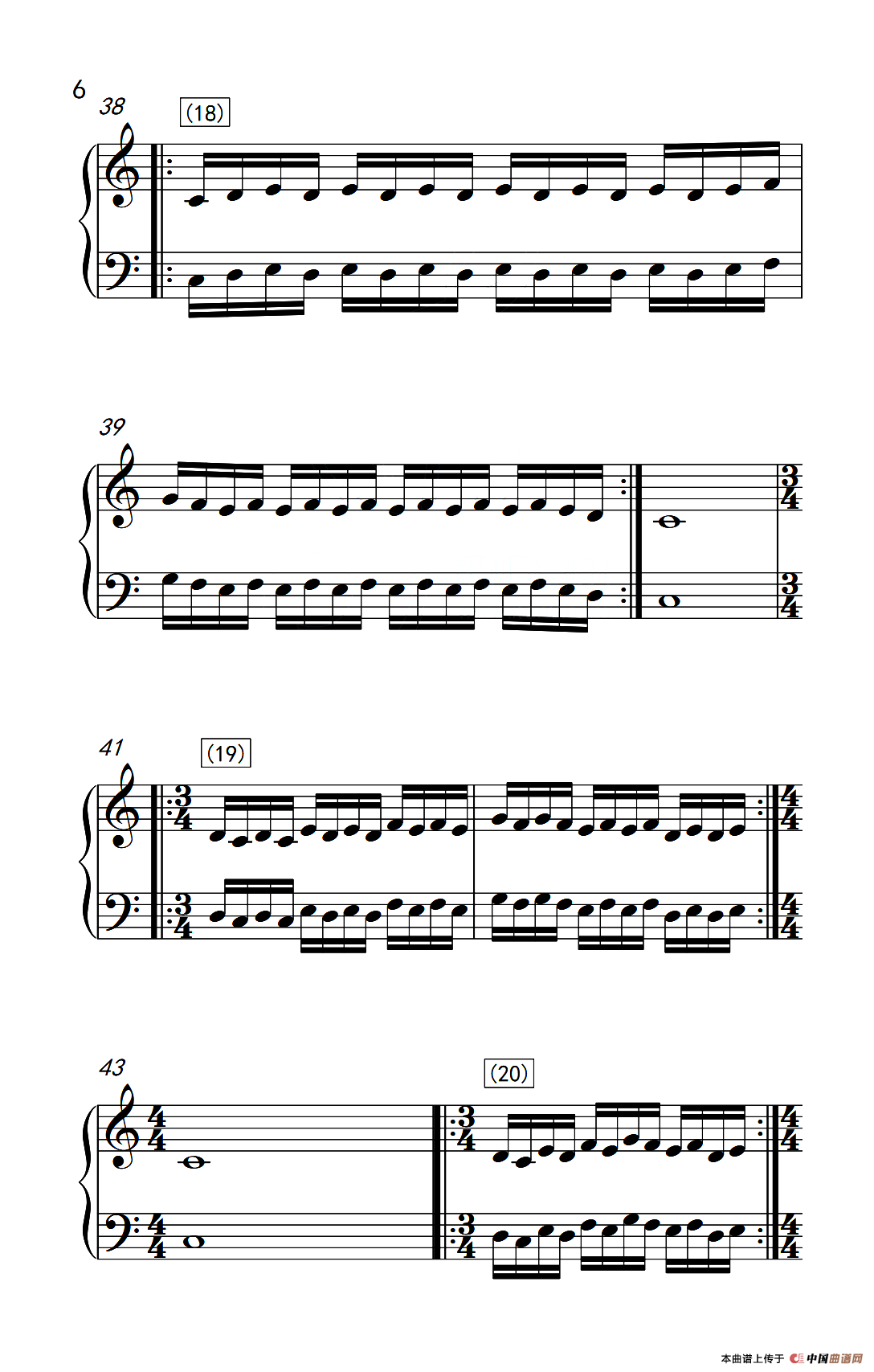 八.提高速度.增强手指灵活性的练习37（儿童钢琴手指练习 1）