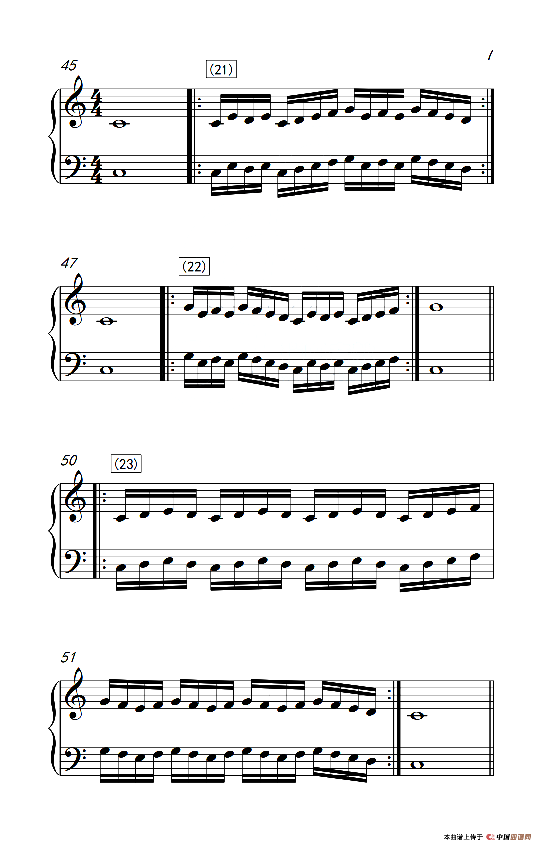 八.提高速度.增强手指灵活性的练习37（儿童钢琴手指练习 1）