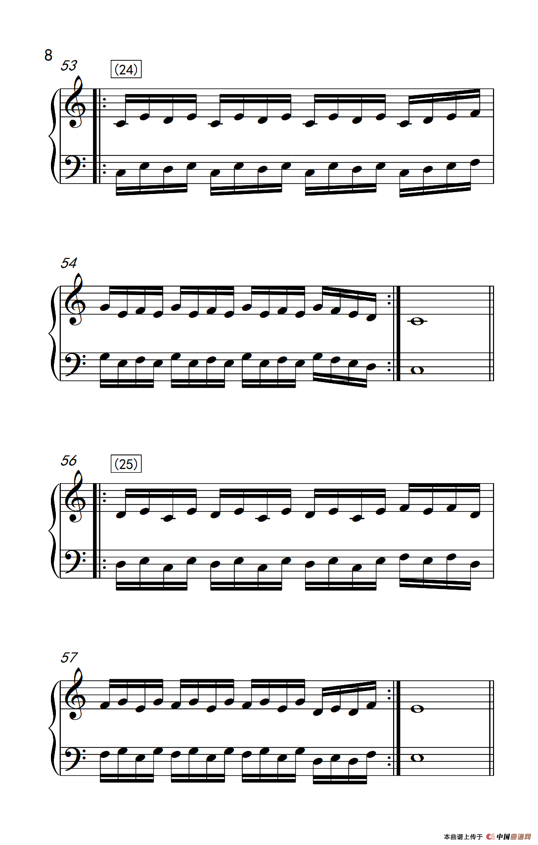 八.提高速度.增强手指灵活性的练习37（儿童钢琴手指练习 1）