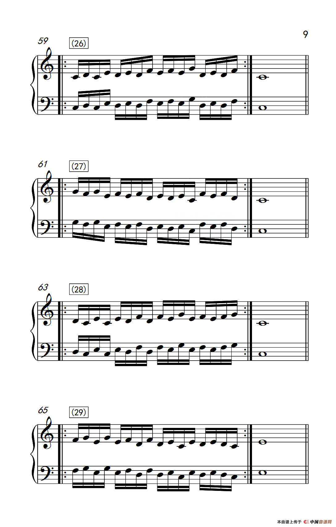 八.提高速度.增强手指灵活性的练习37（儿童钢琴手指练习 1）