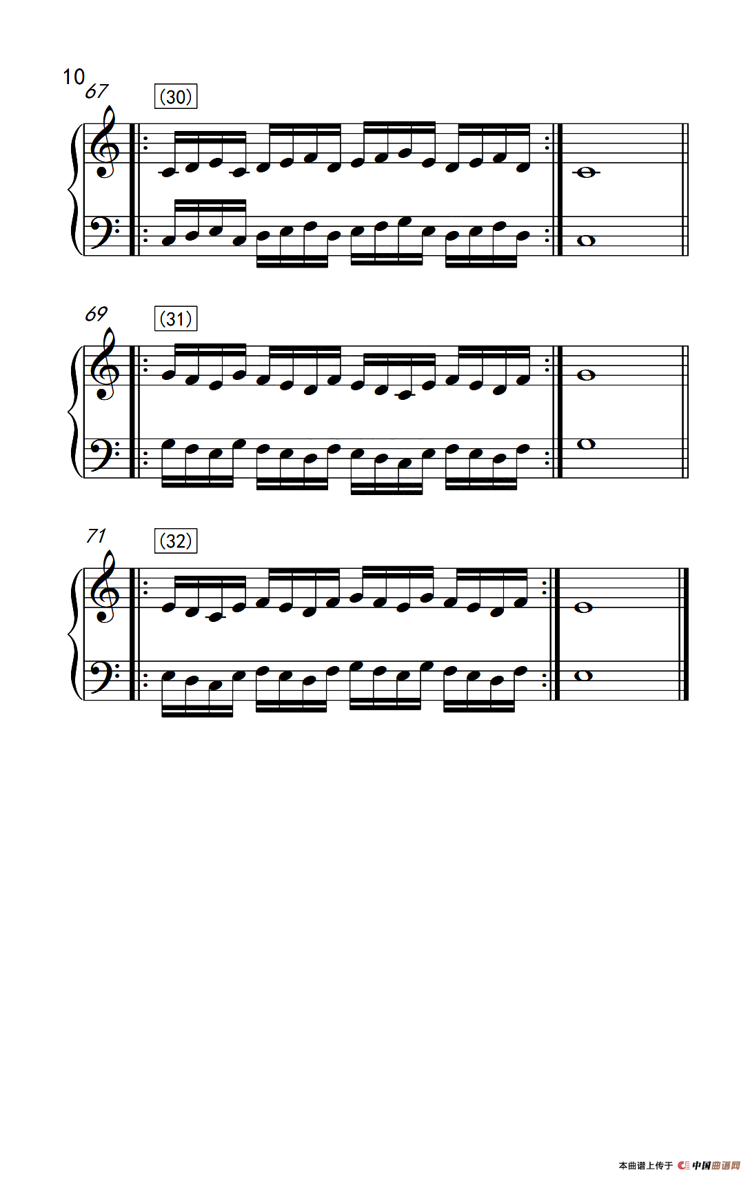 八.提高速度.增强手指灵活性的练习37（儿童钢琴手指练习 1）