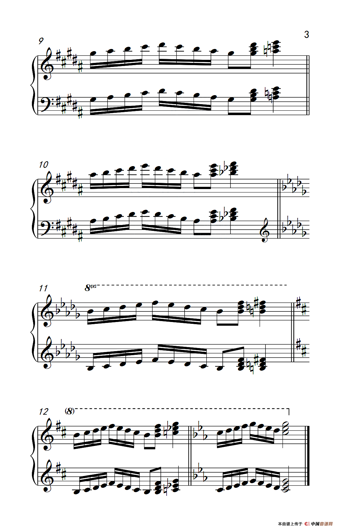 七.五指原位移调练习29（儿童钢琴手指练习 1）
