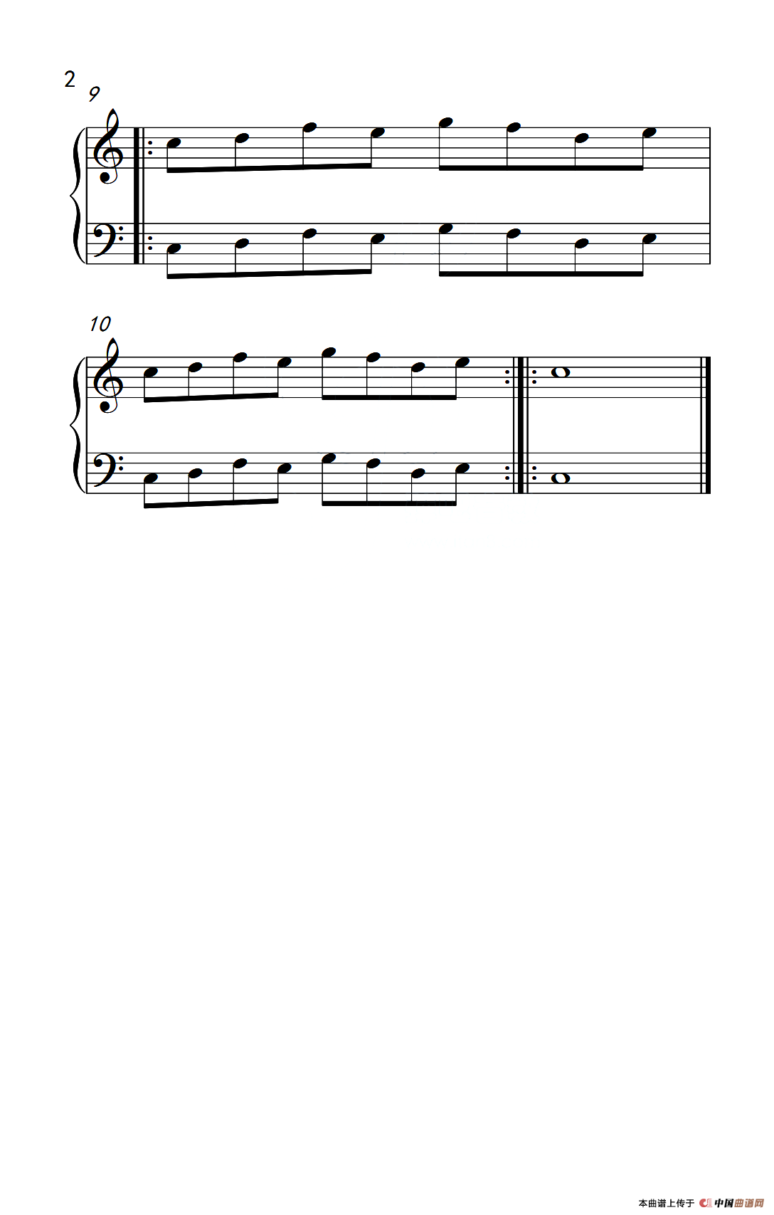 三.五组基本练习13（儿童钢琴手指练习 1）