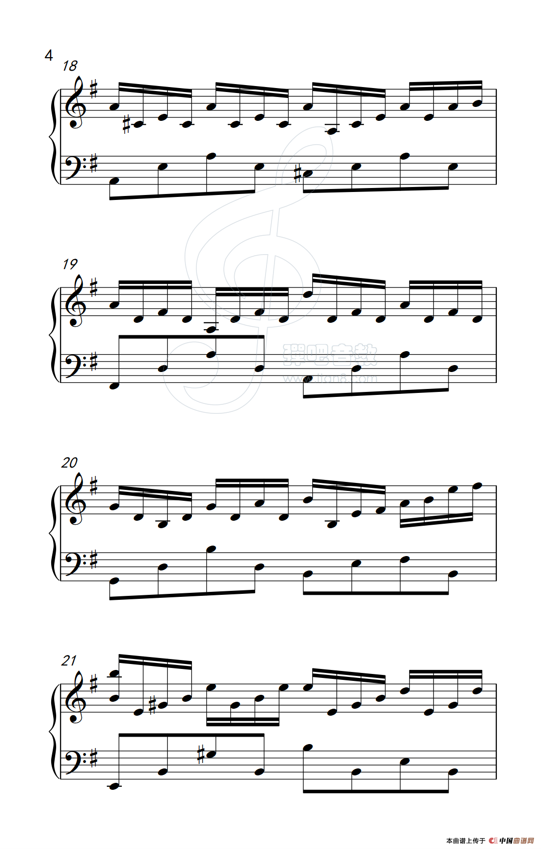 我等到花儿也谢了（《弹吧音教》制谱版）