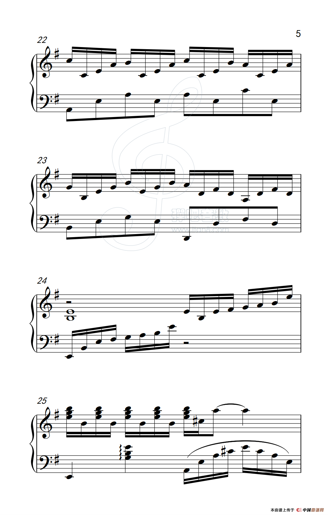 我等到花儿也谢了（《弹吧音教》制谱版）