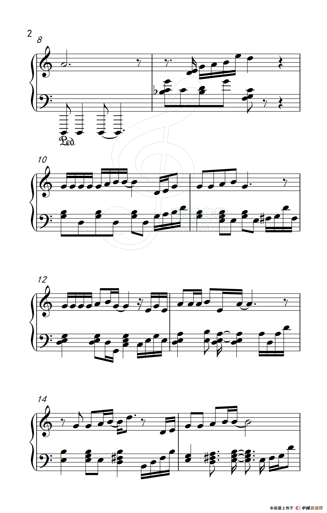 吻别（《弹吧音教》制谱版）