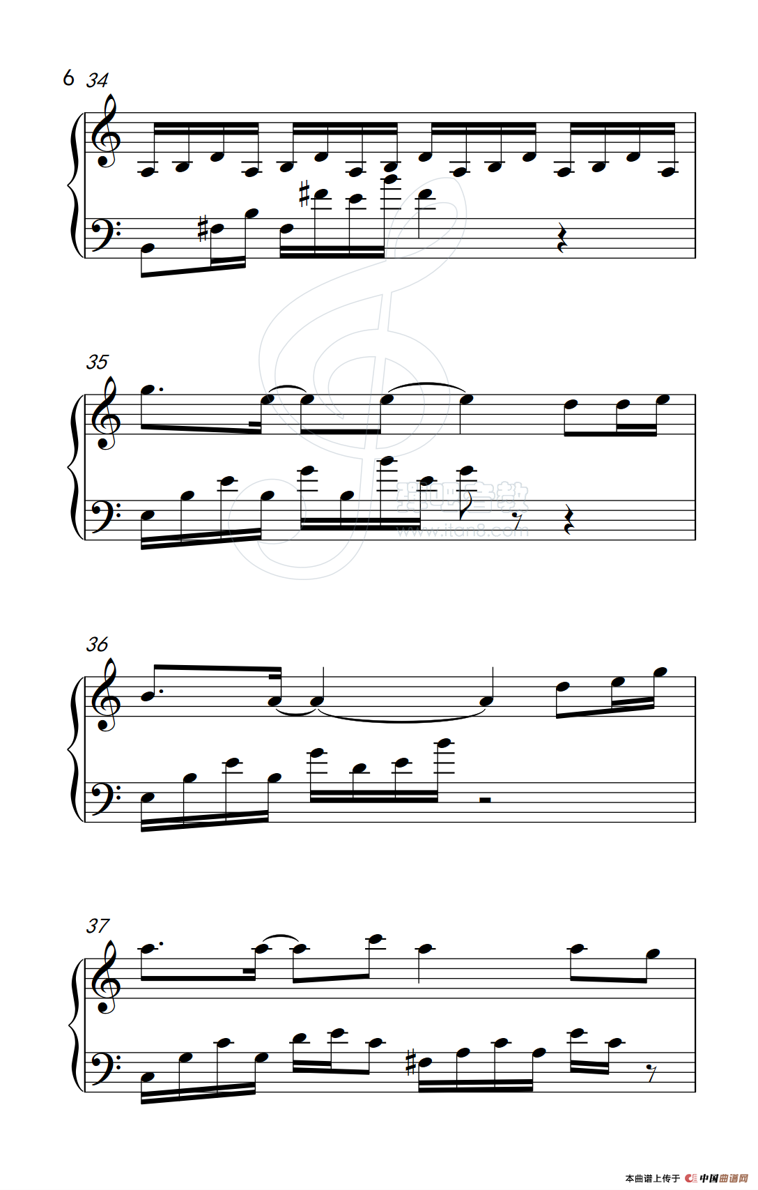 吻别（《弹吧音教》制谱版）