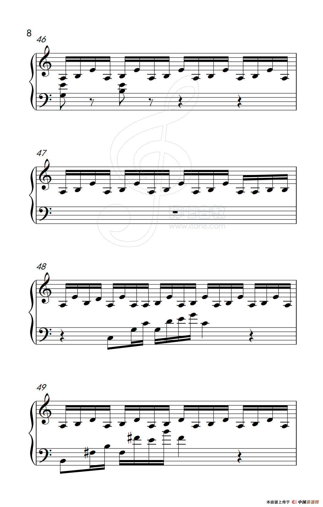 吻别（《弹吧音教》制谱版）