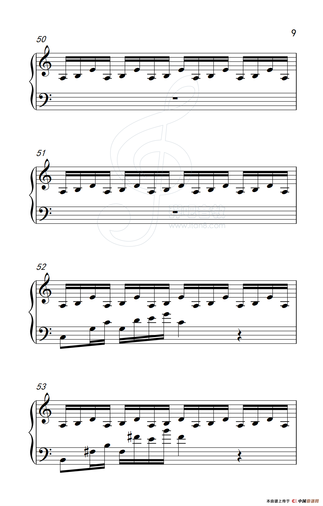 吻别（《弹吧音教》制谱版）