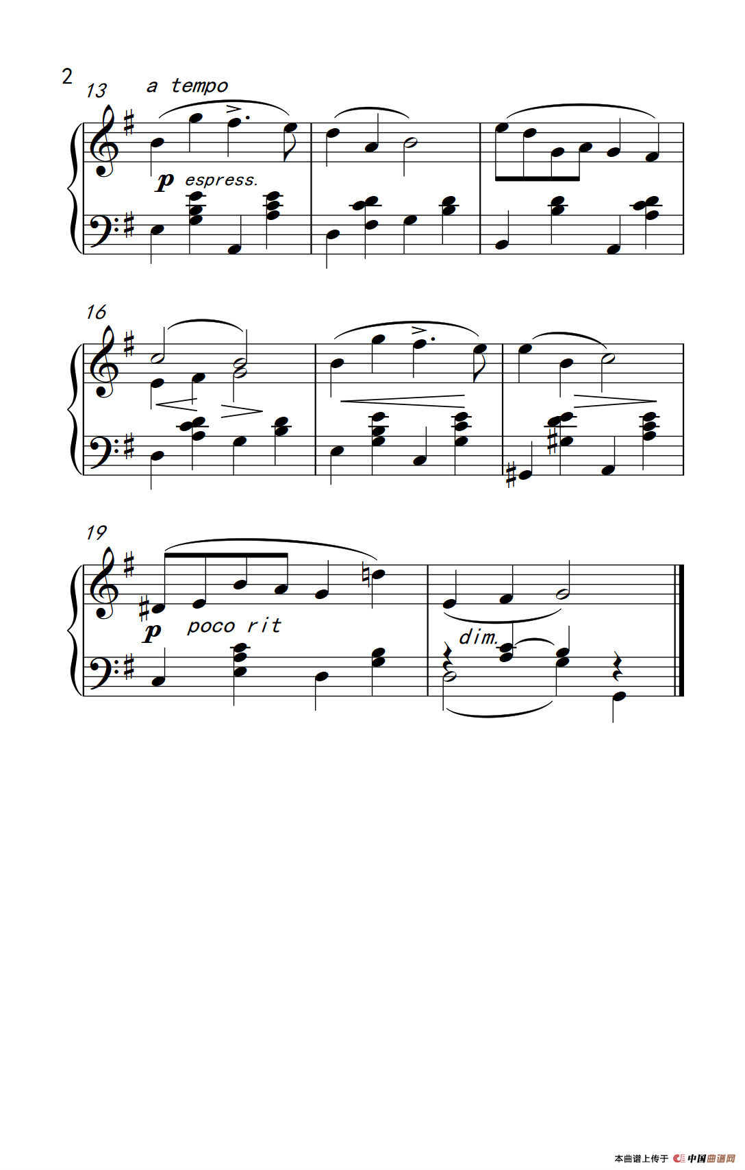 一个冬天的童话（老年大学 钢琴教程 2）