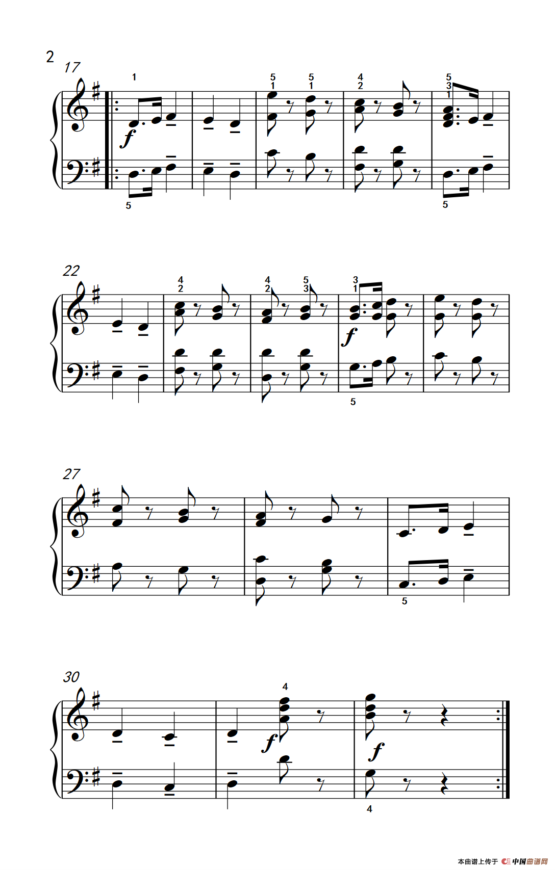 士兵进行曲（老年大学 钢琴教程 2）