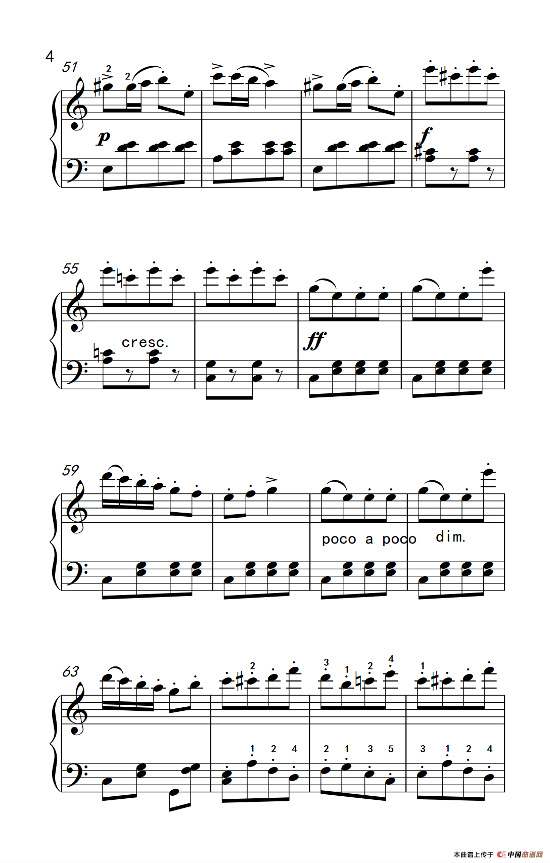 土耳其进行曲（老年大学 钢琴教程 2）