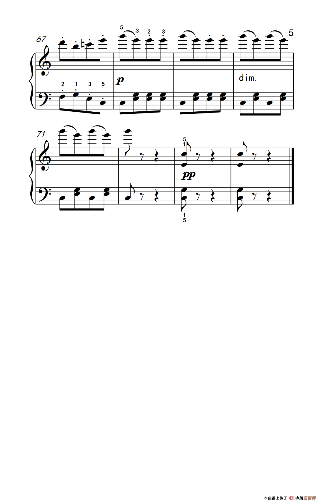 土耳其进行曲（老年大学 钢琴教程 2）