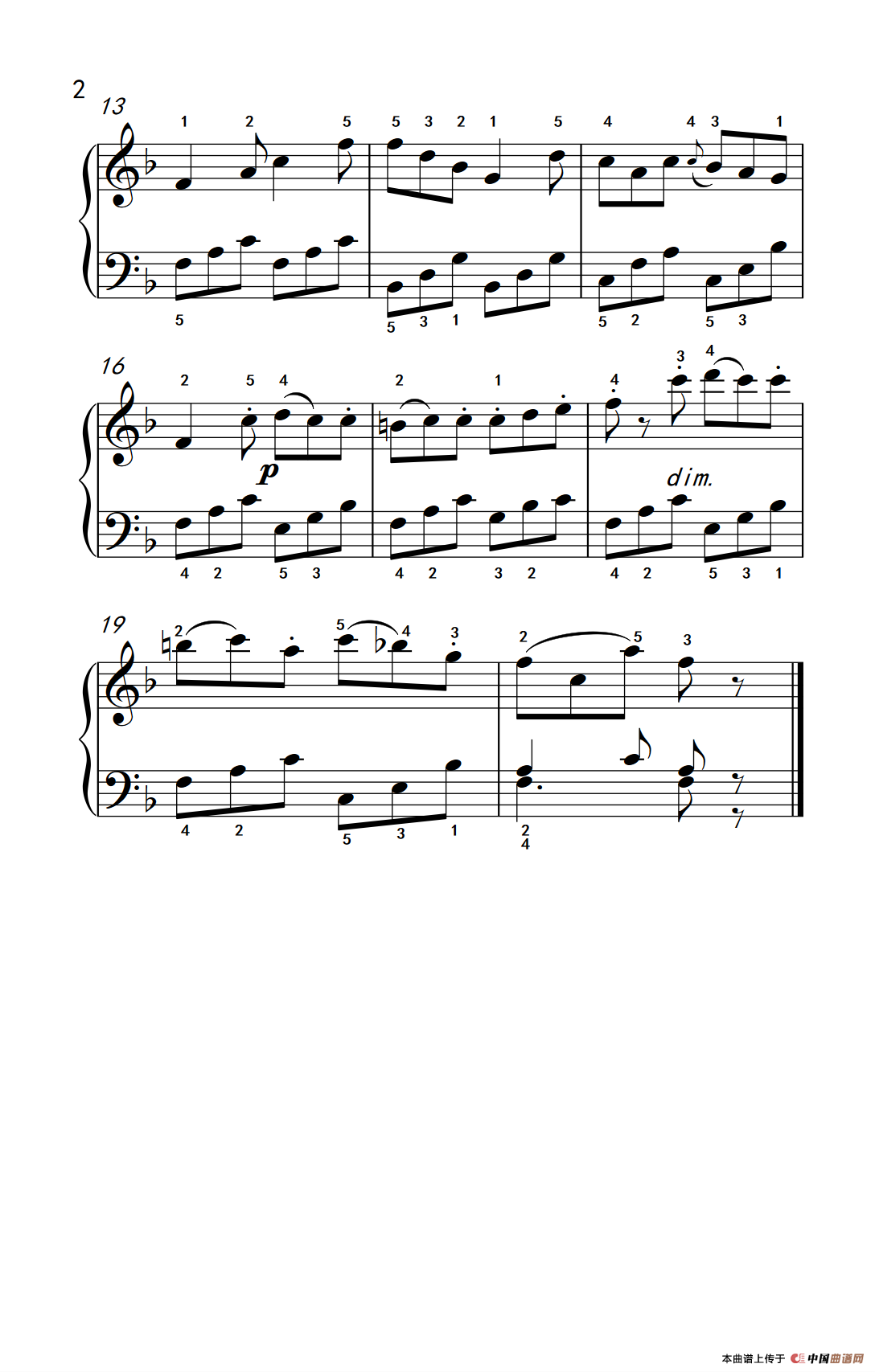 渴望春天（老年大学 钢琴教程 2）