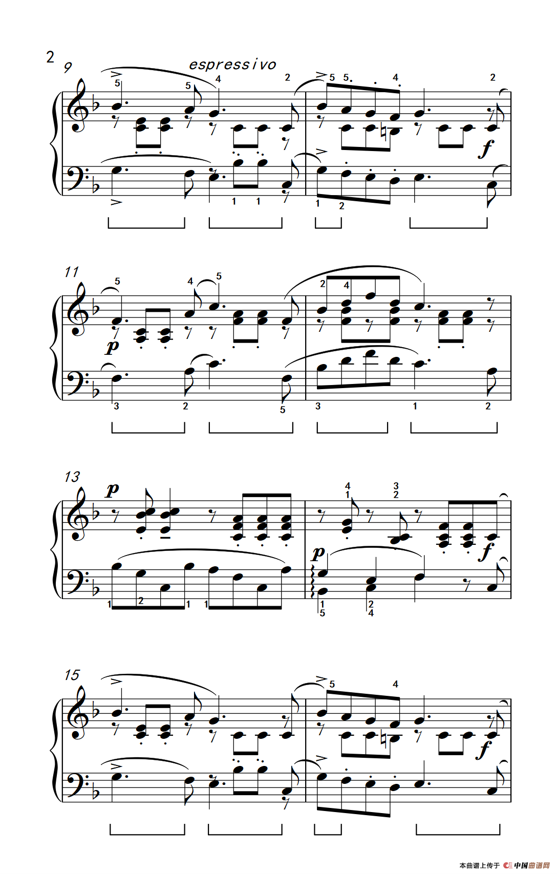 快乐的农夫（老年大学 钢琴教程 2）