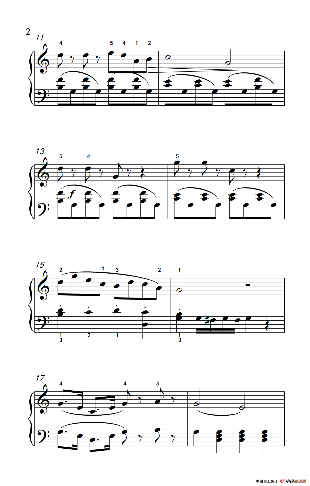 列队前进（老年大学 钢琴教程 2）