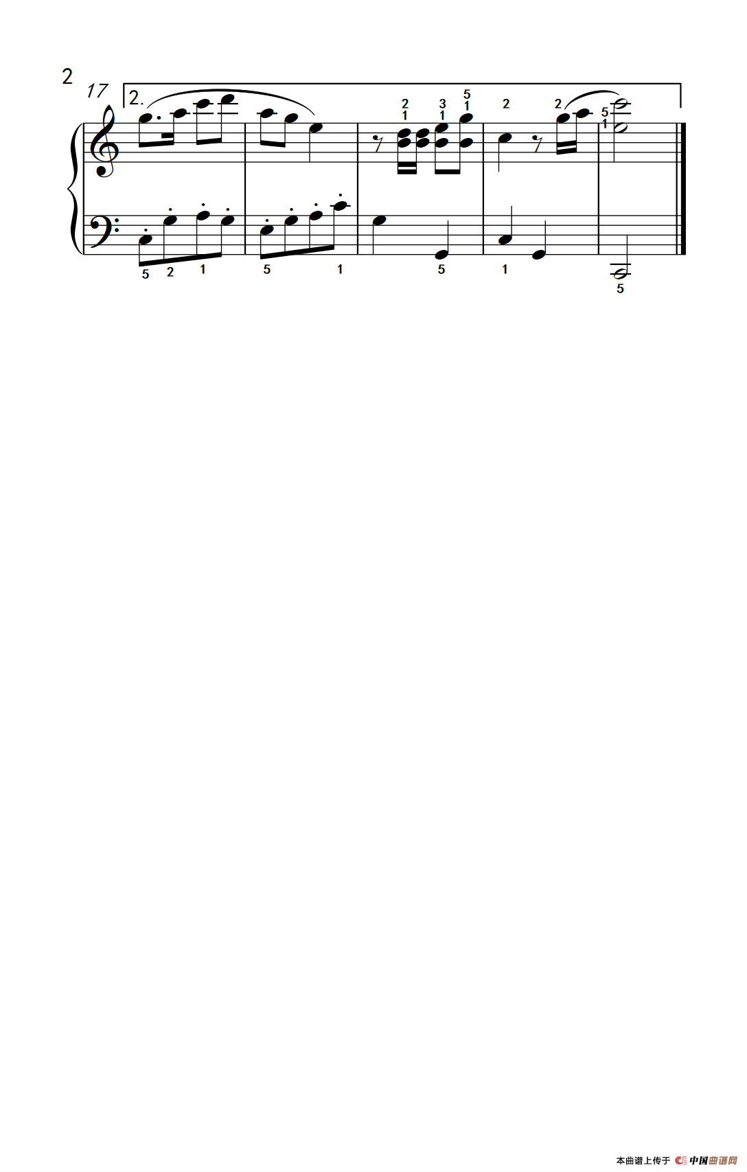 八月桂花遍地开（老年大学 钢琴教程 2）