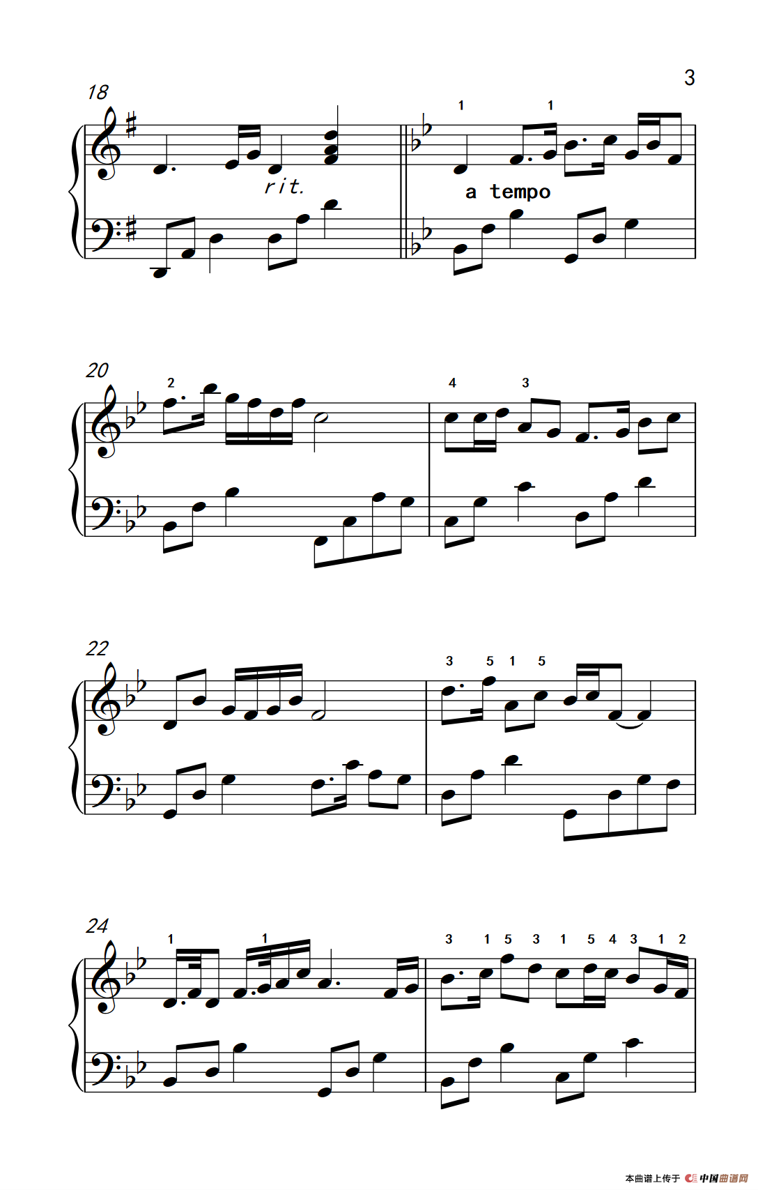 梁山伯与祝英台（老年大学 钢琴教程 3）