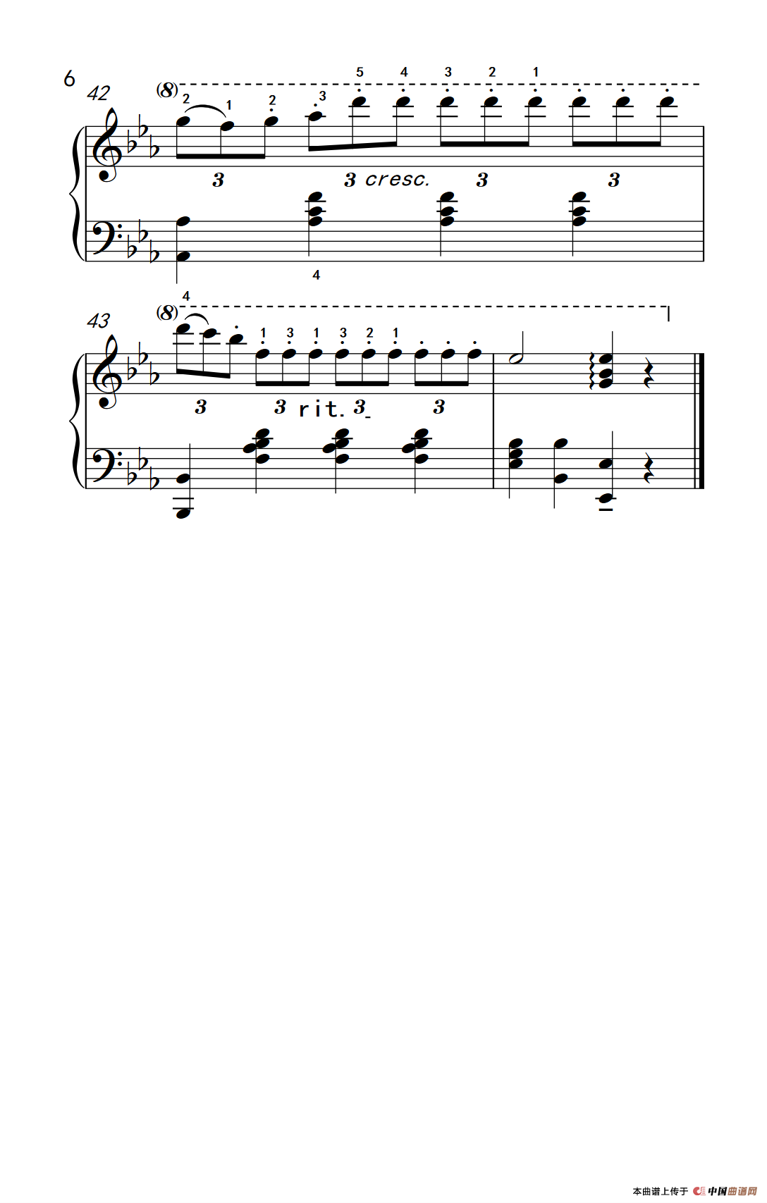 少女的祈祷（老年大学 钢琴教程 3）