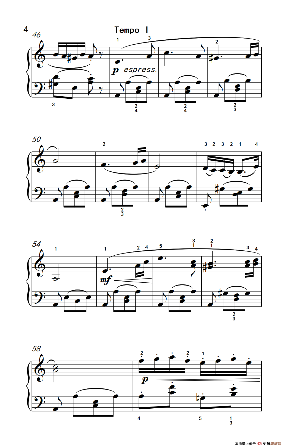 匈牙利舞曲第五号（老年大学 钢琴教程 3）