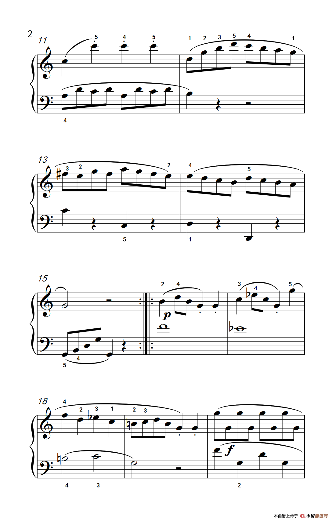 小奏鸣曲（老年大学 钢琴教程 3）