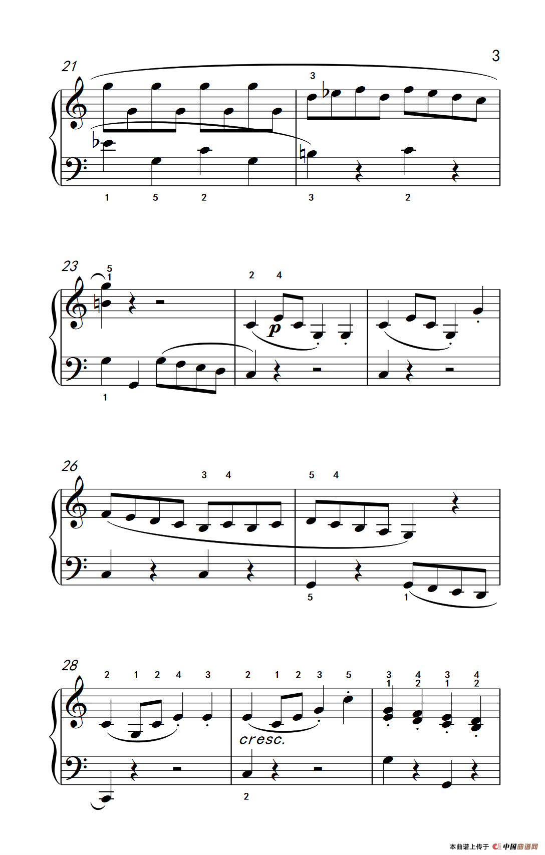 小奏鸣曲（老年大学 钢琴教程 3）