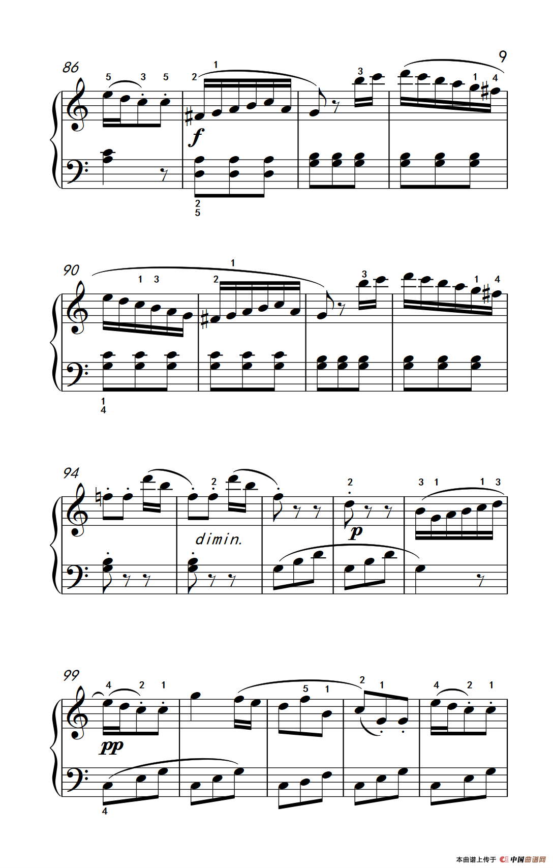 小奏鸣曲（老年大学 钢琴教程 3）