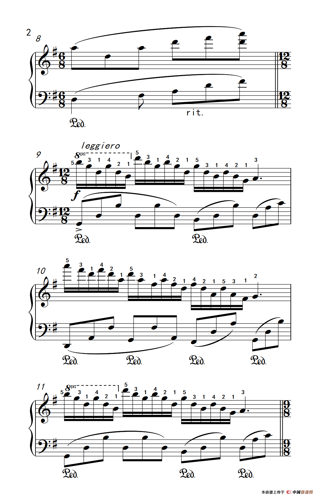 童年的回忆（老年大学 钢琴教程 3）
