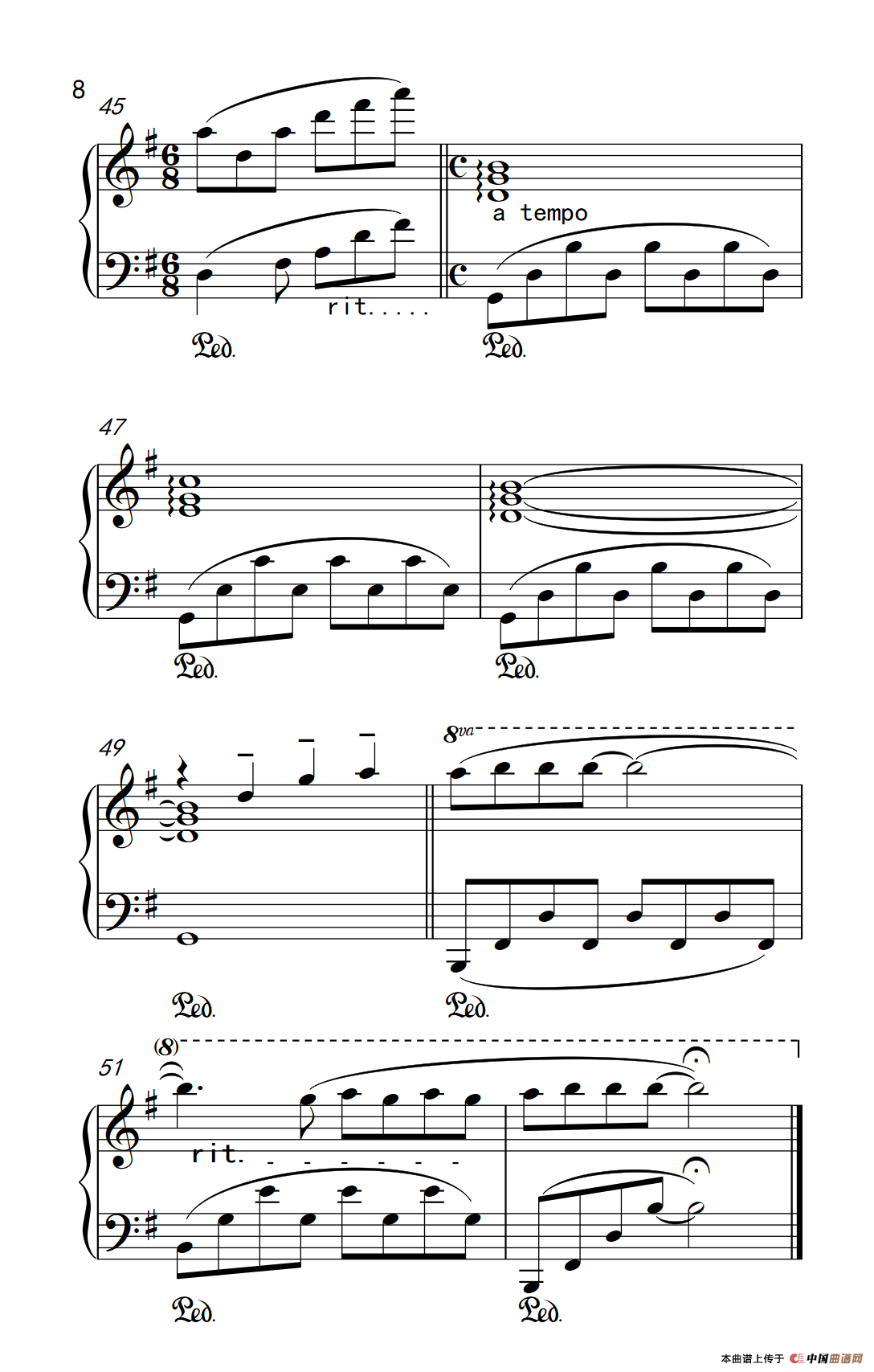 童年的回忆（老年大学 钢琴教程 3）