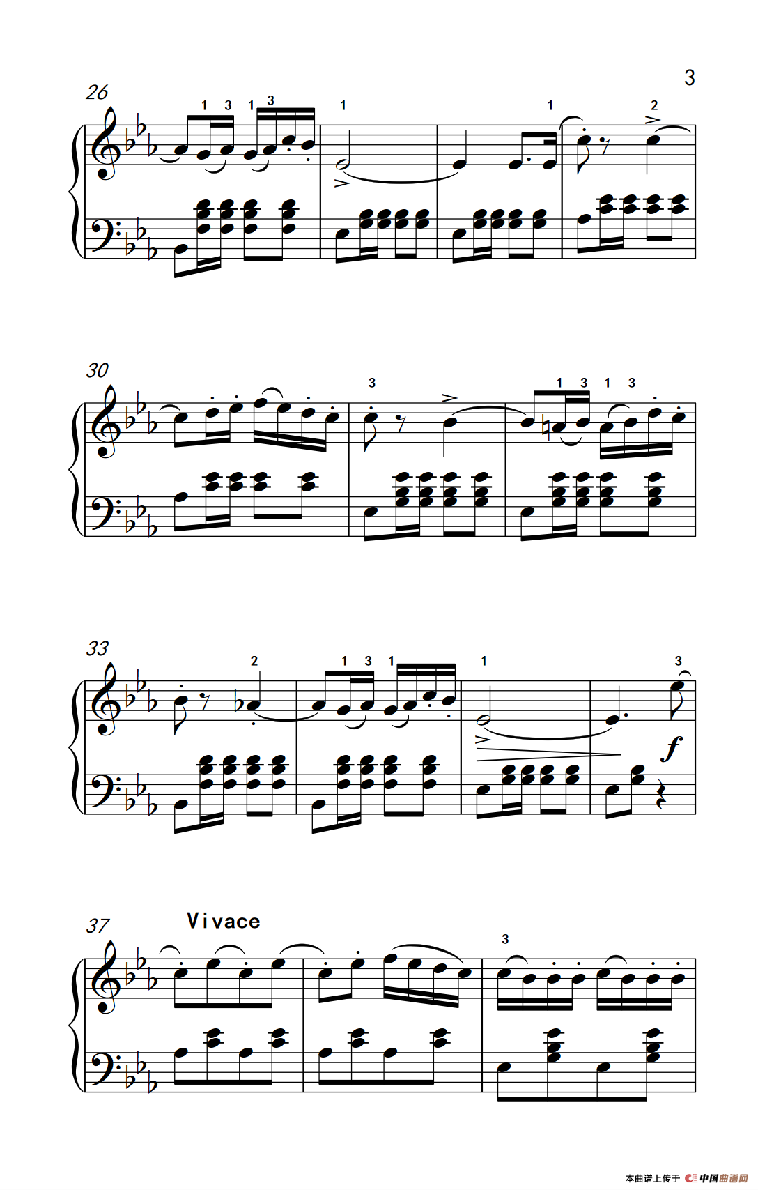 那波里舞曲（老年大学 钢琴教程 3）