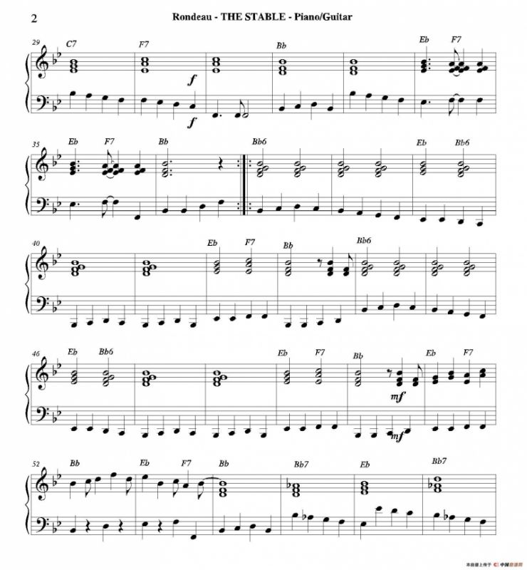 THE STABLE（钢琴、吉他分谱）
