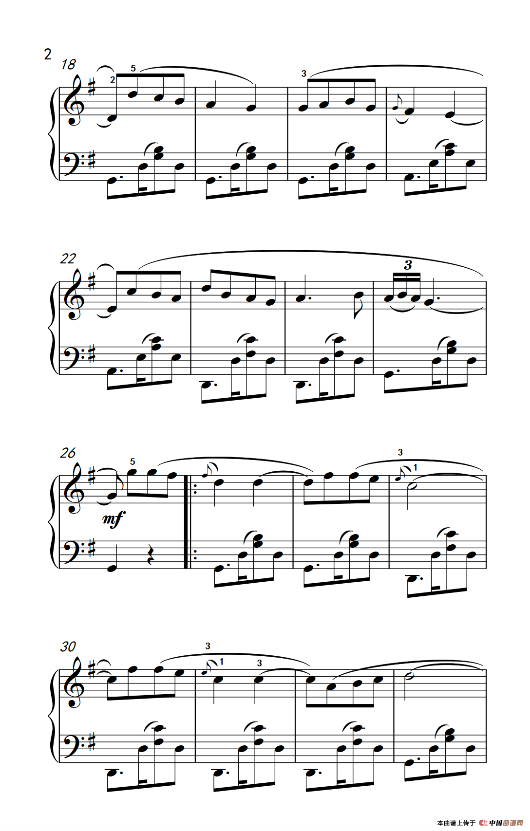 哦！我的太阳（老年大学 钢琴教程 3）