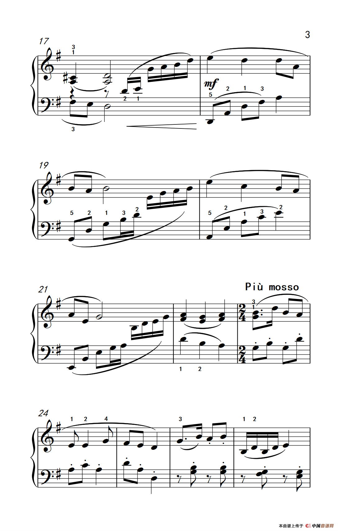 北风吹（老年大学 钢琴教程 3）
