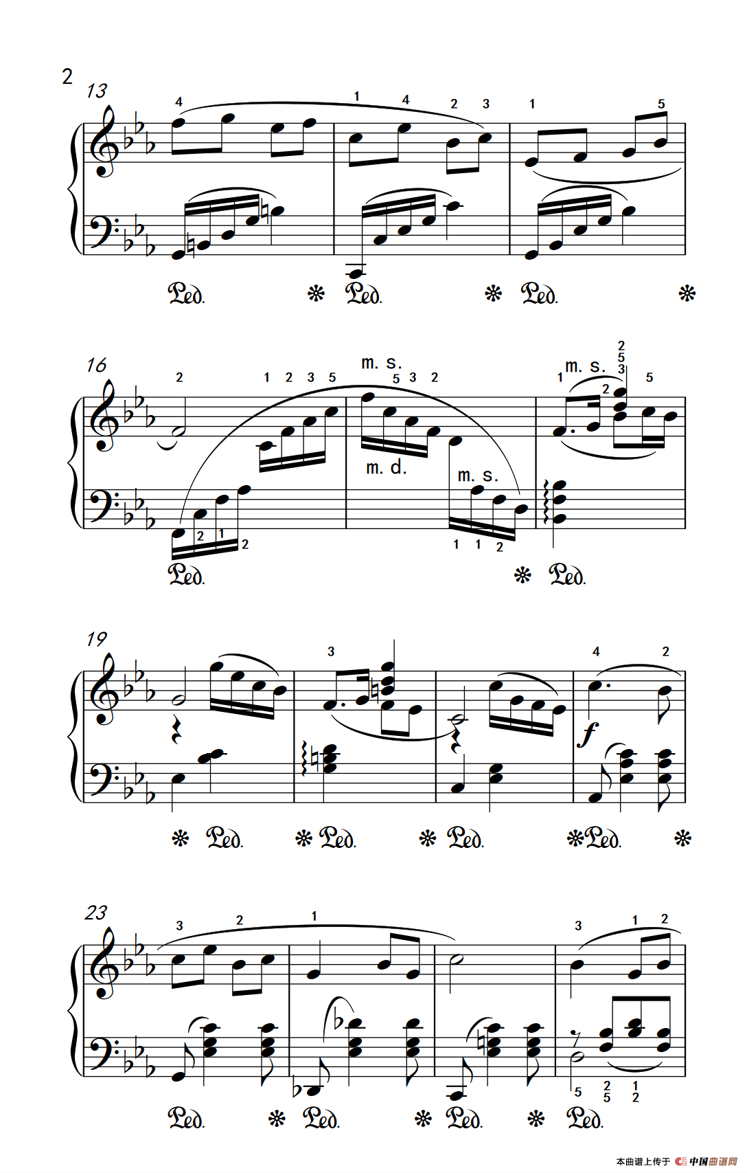 黄水谣 片段（老年大学 钢琴教程 3）