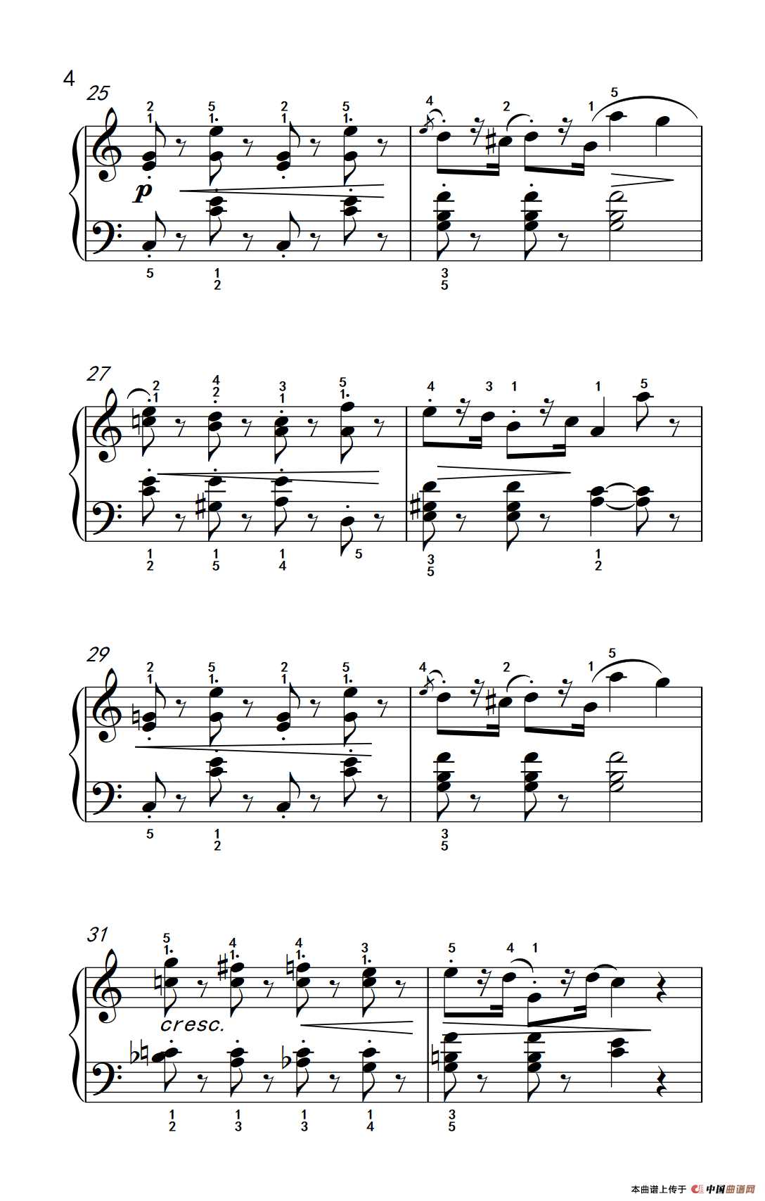 骑士（老年大学 钢琴教程 3）