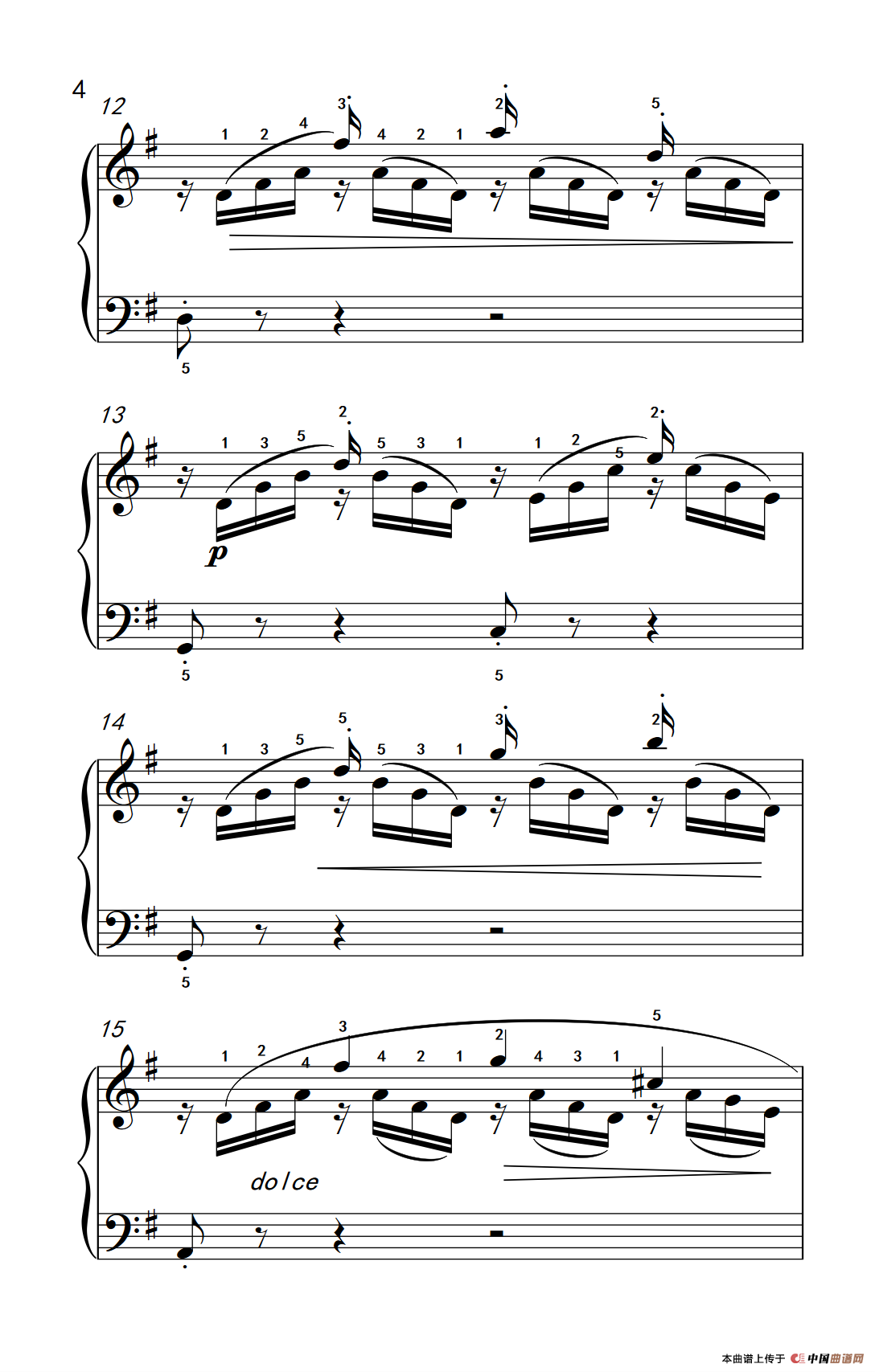 燕子（老年大学 钢琴教程 3）