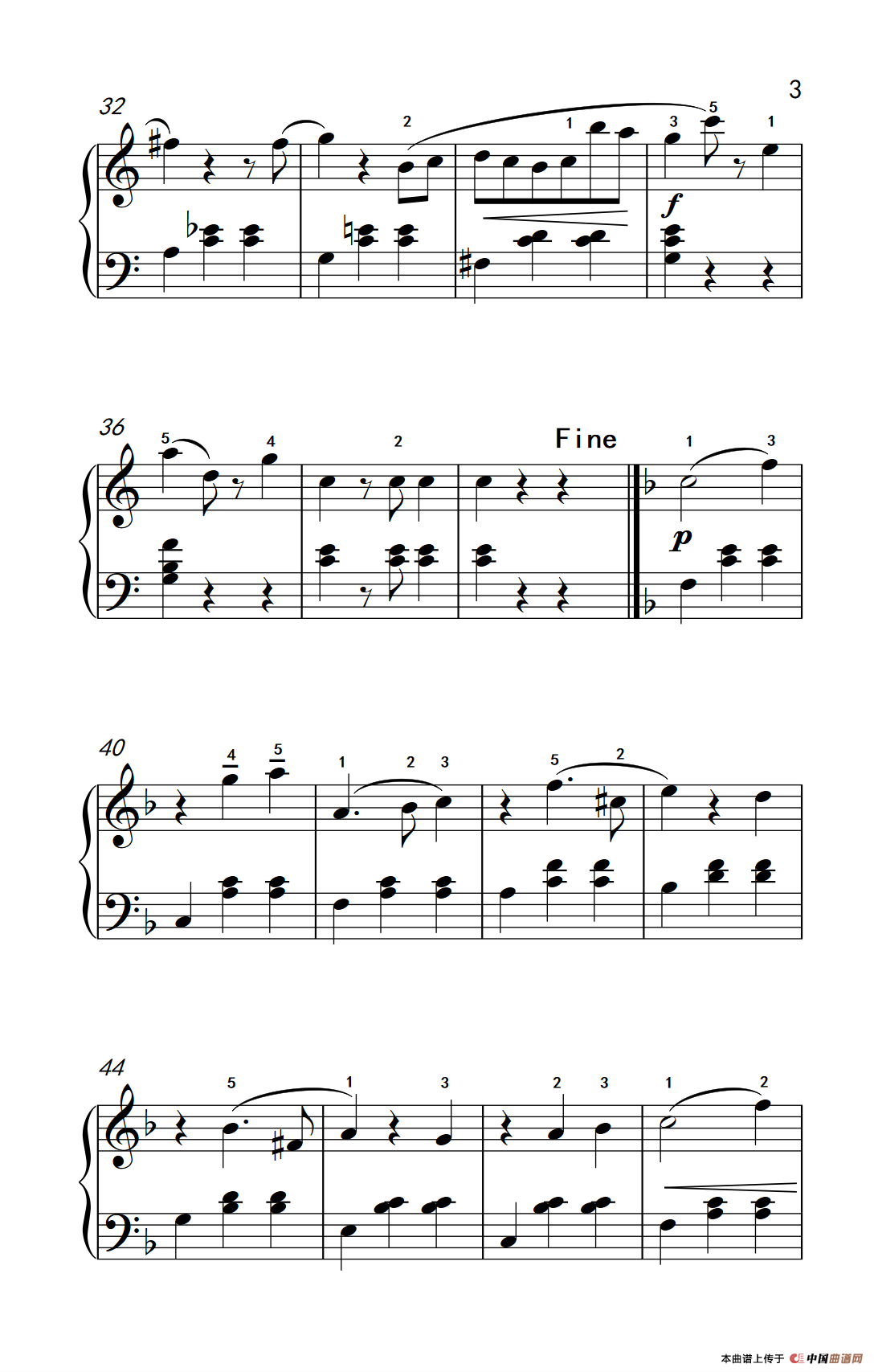 春之声圆舞曲（老年大学 钢琴教程 3）