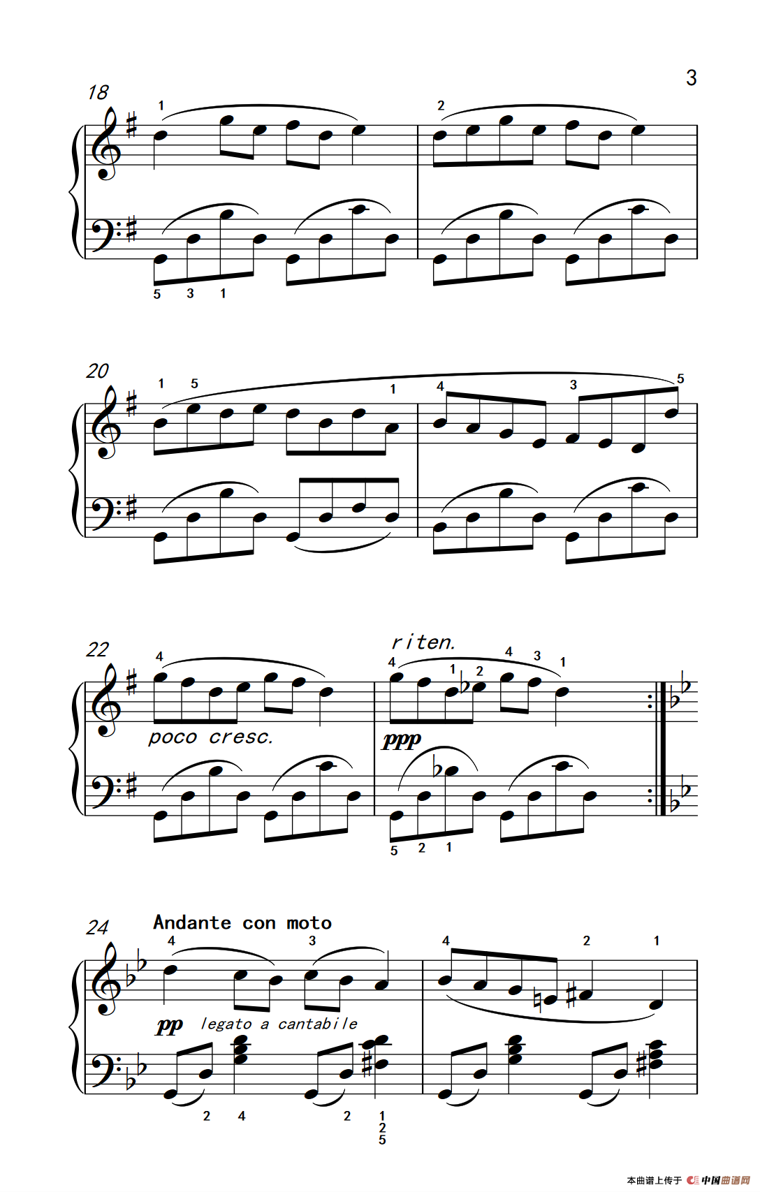 泪（老年大学 钢琴教程 3）
