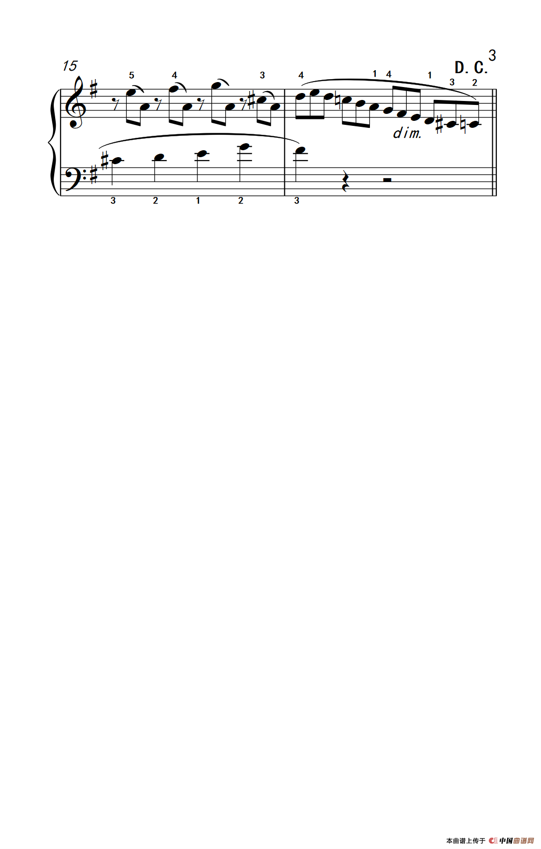 清澈的溪水（老年大学 钢琴教程 3）