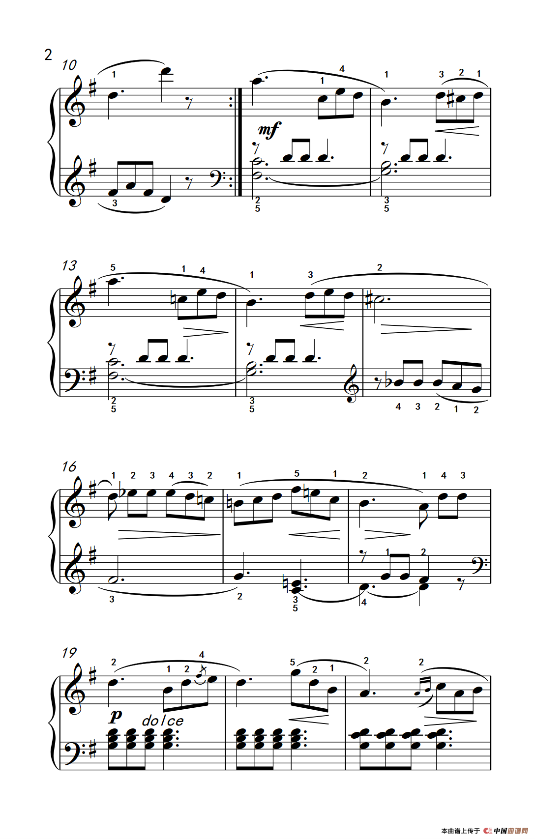 牧歌（老年大学 钢琴教程 3）