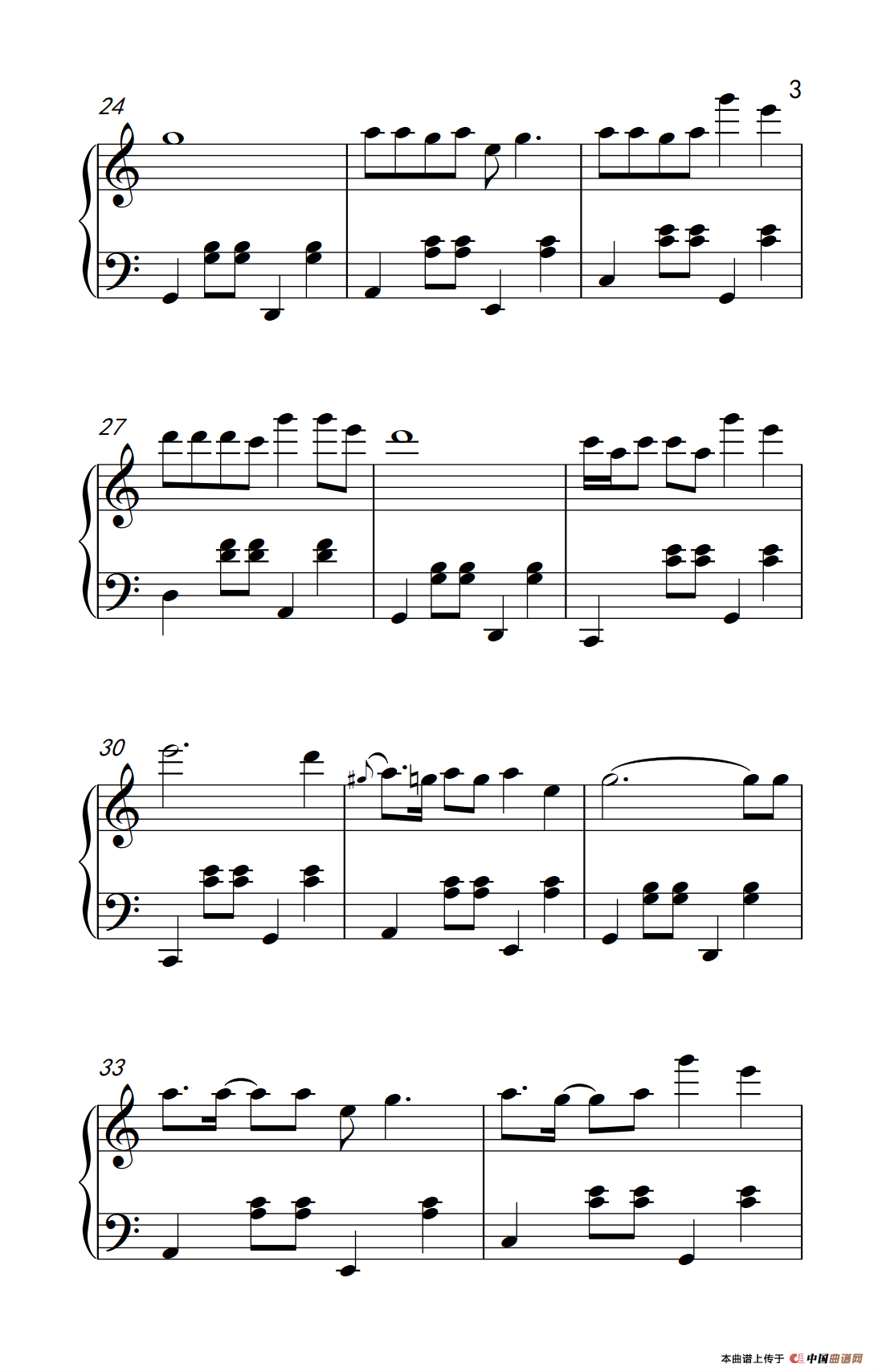 大王叫我来巡山（转自《弹吧音教》制谱）