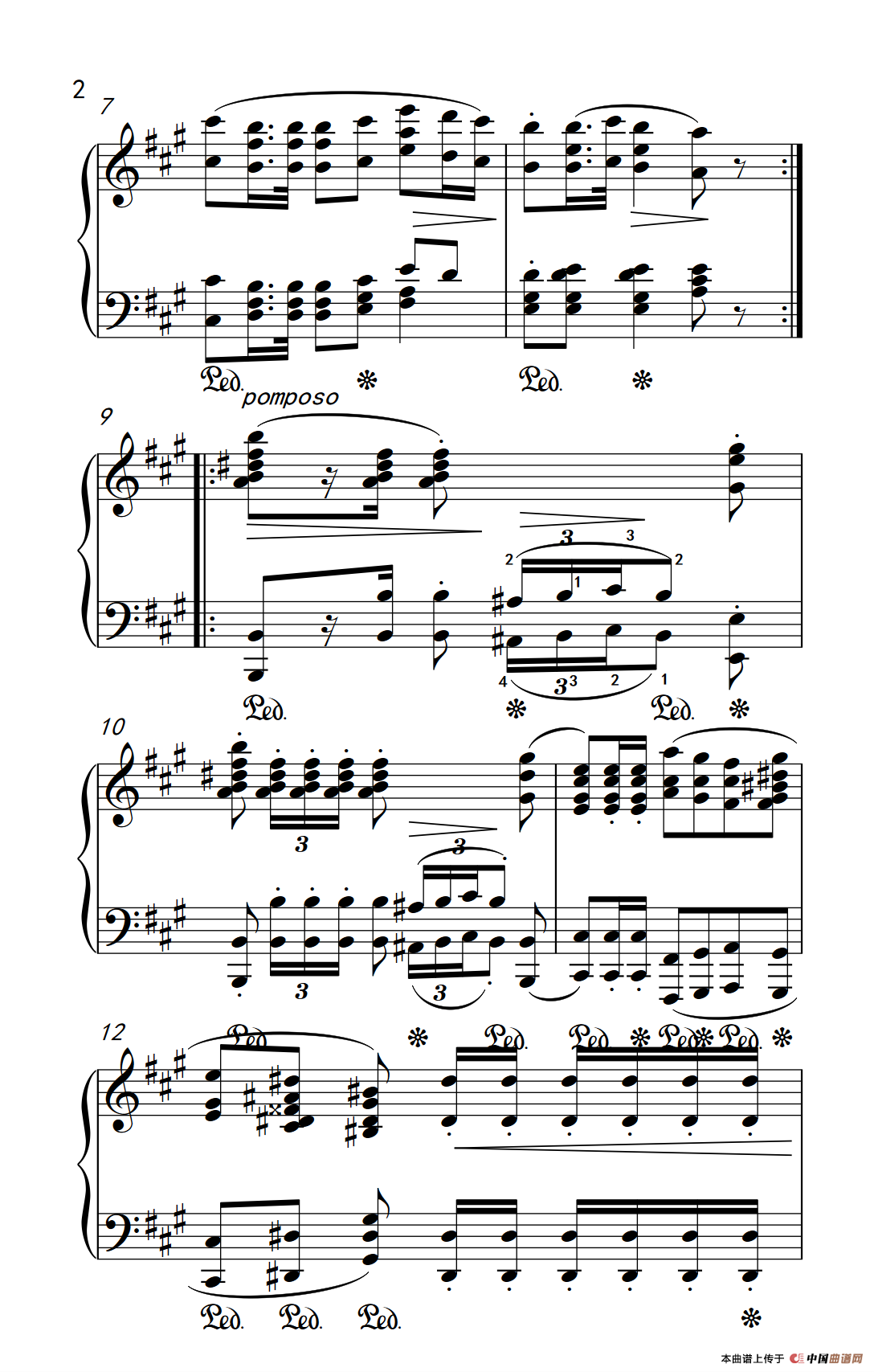 bA大调波兰舞曲