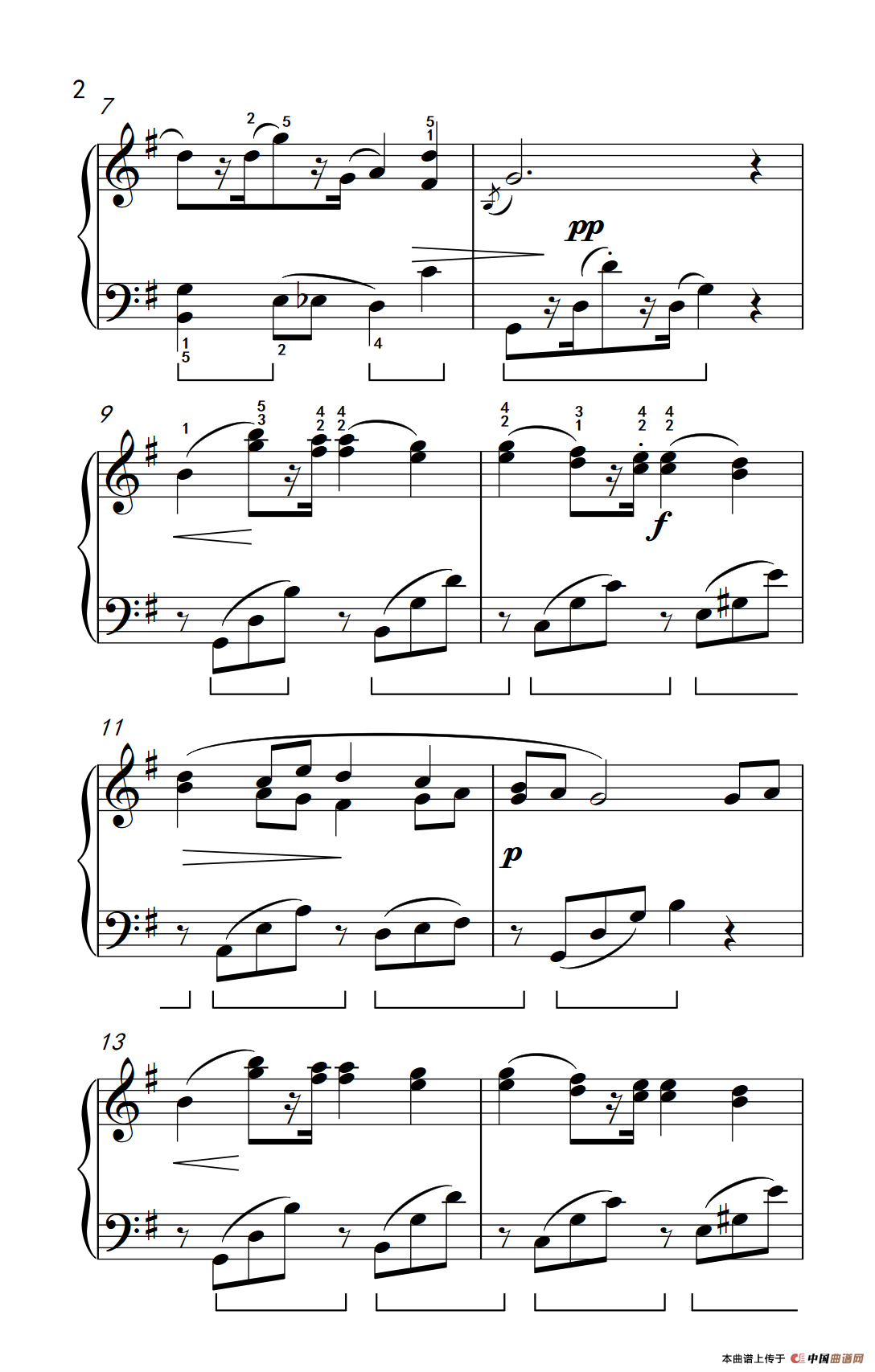 幽默曲（约翰·汤普森 成人钢琴教程 第三册）