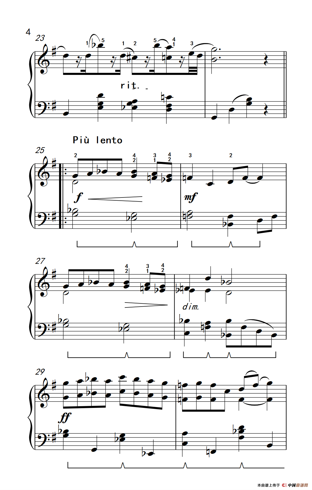 幽默曲（约翰·汤普森 成人钢琴教程 第三册）