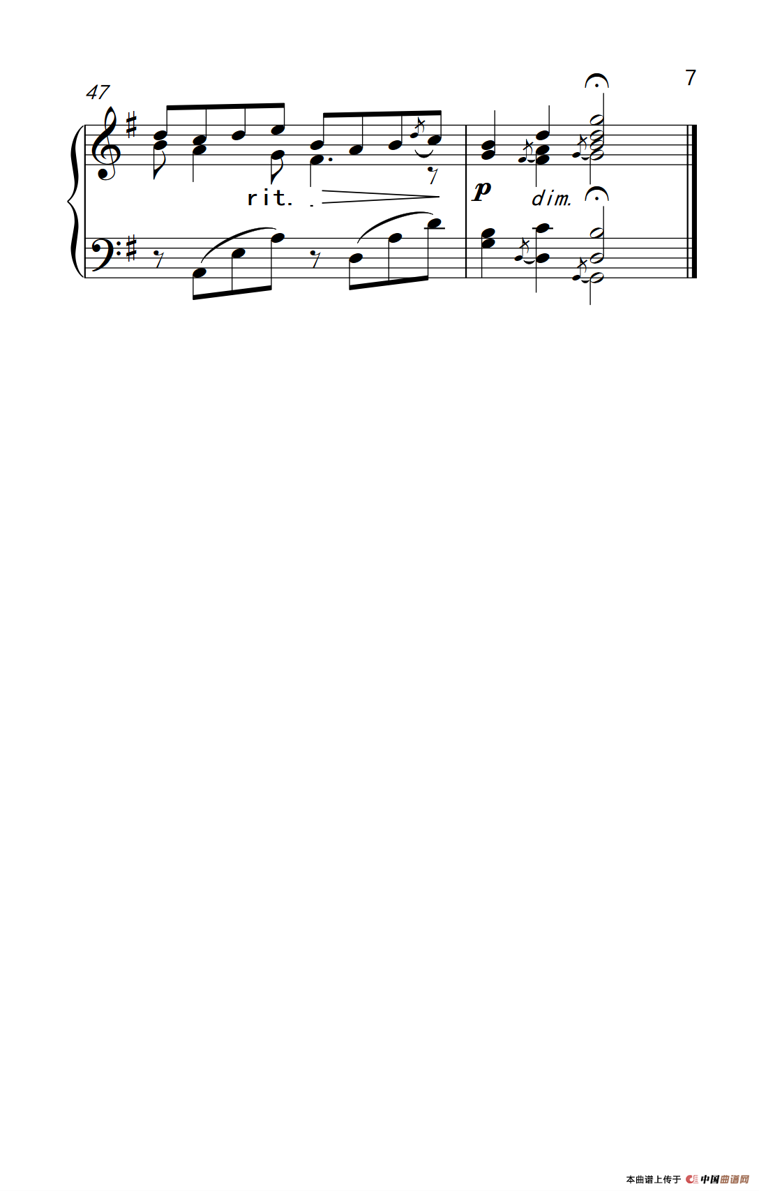 幽默曲（约翰·汤普森 成人钢琴教程 第三册）