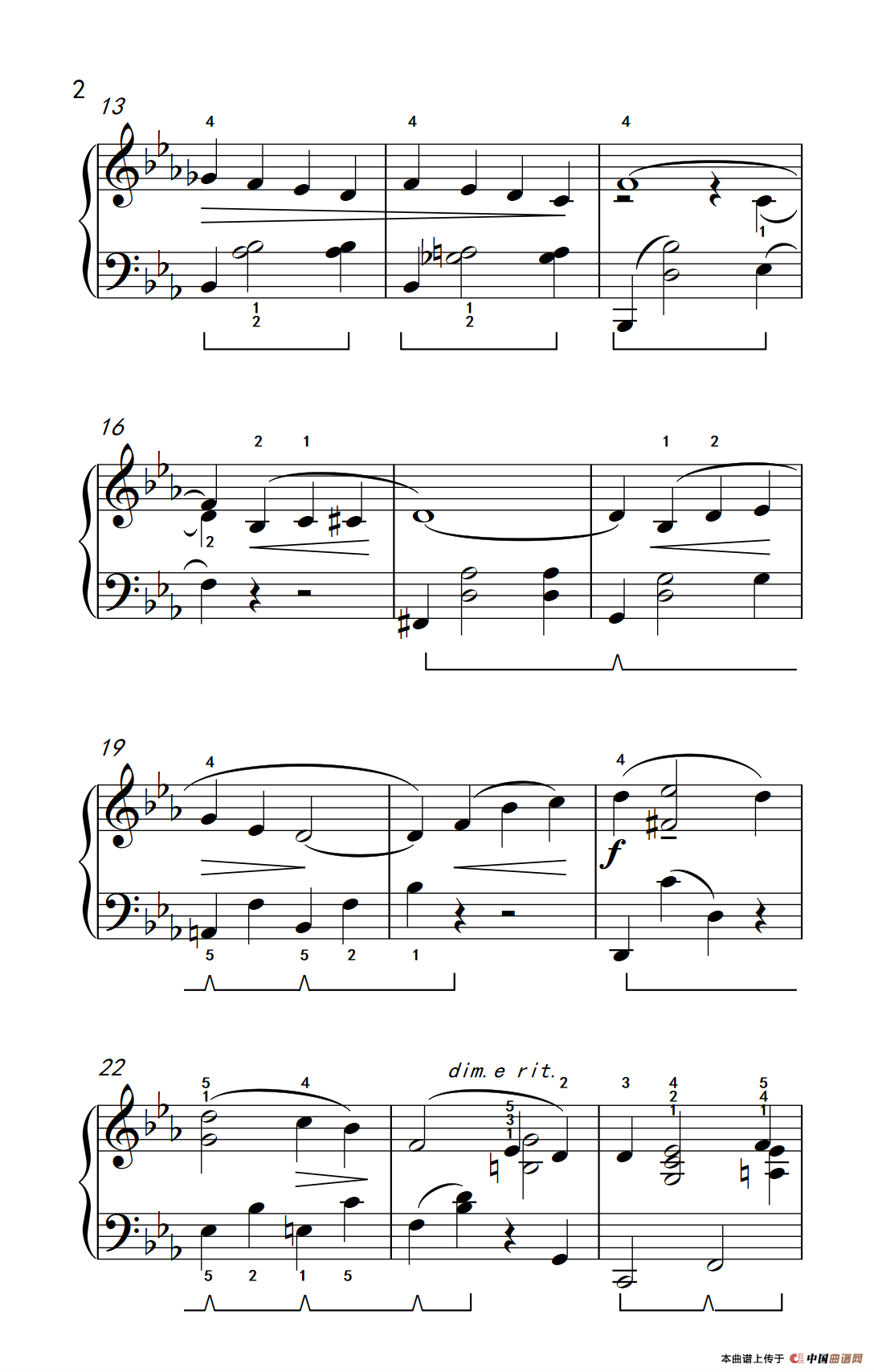 第二号协奏曲（约翰·汤普森 成人钢琴教程 第三册）